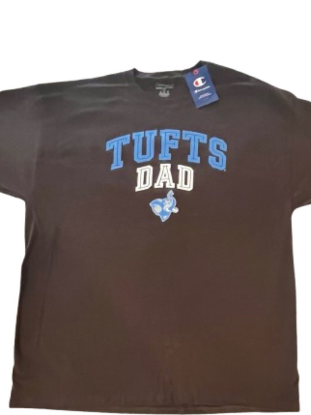🆕- Tufts University Champion-“Tufts Dad”  T-Shirt in Brown & Blue. Size: XXL